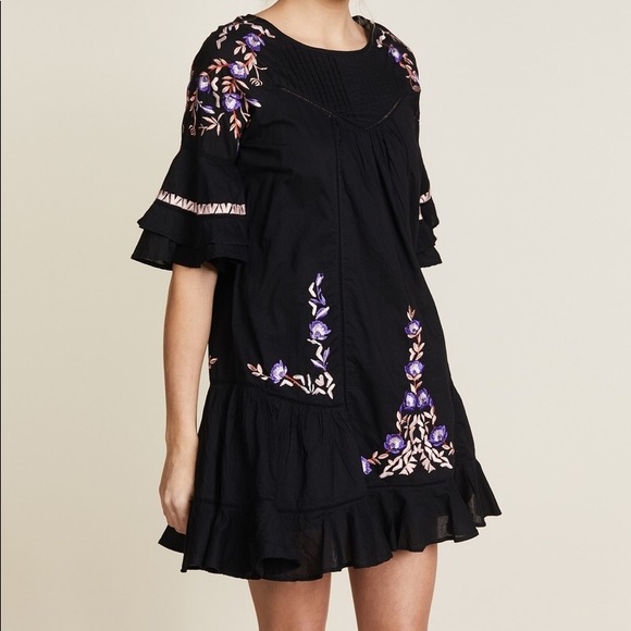 Free People Dresses Pavlo Cotton Embroidered Mini Dress Poshmark